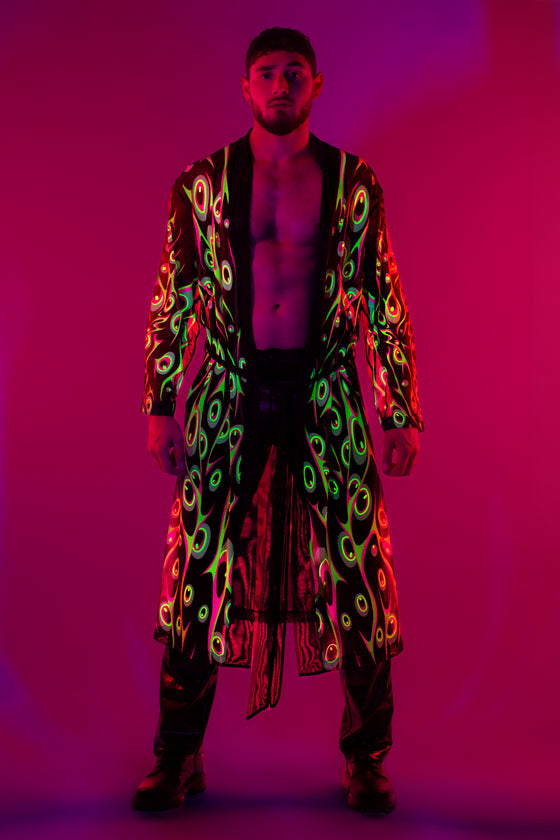 Disrupted Vision Unisex Mesh Bademantel