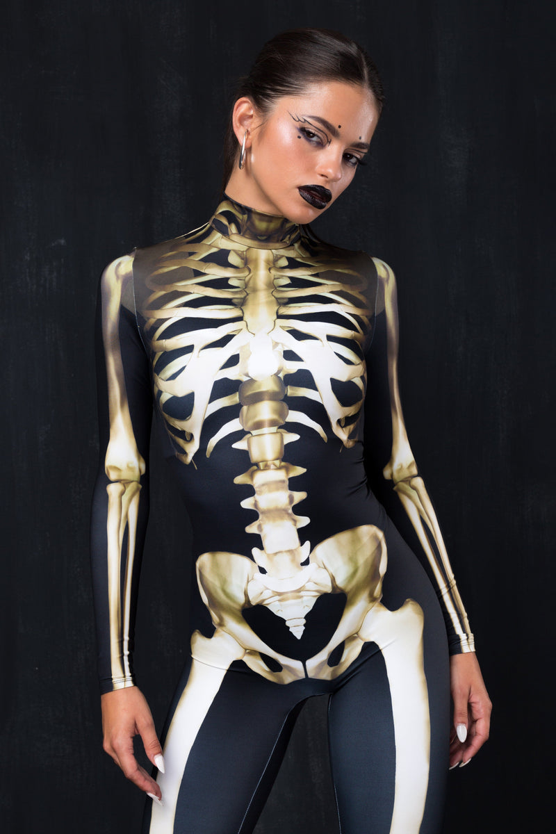 Graveyard Skeleton Costume - Adult Halloween Costumes for Women – BADINKA