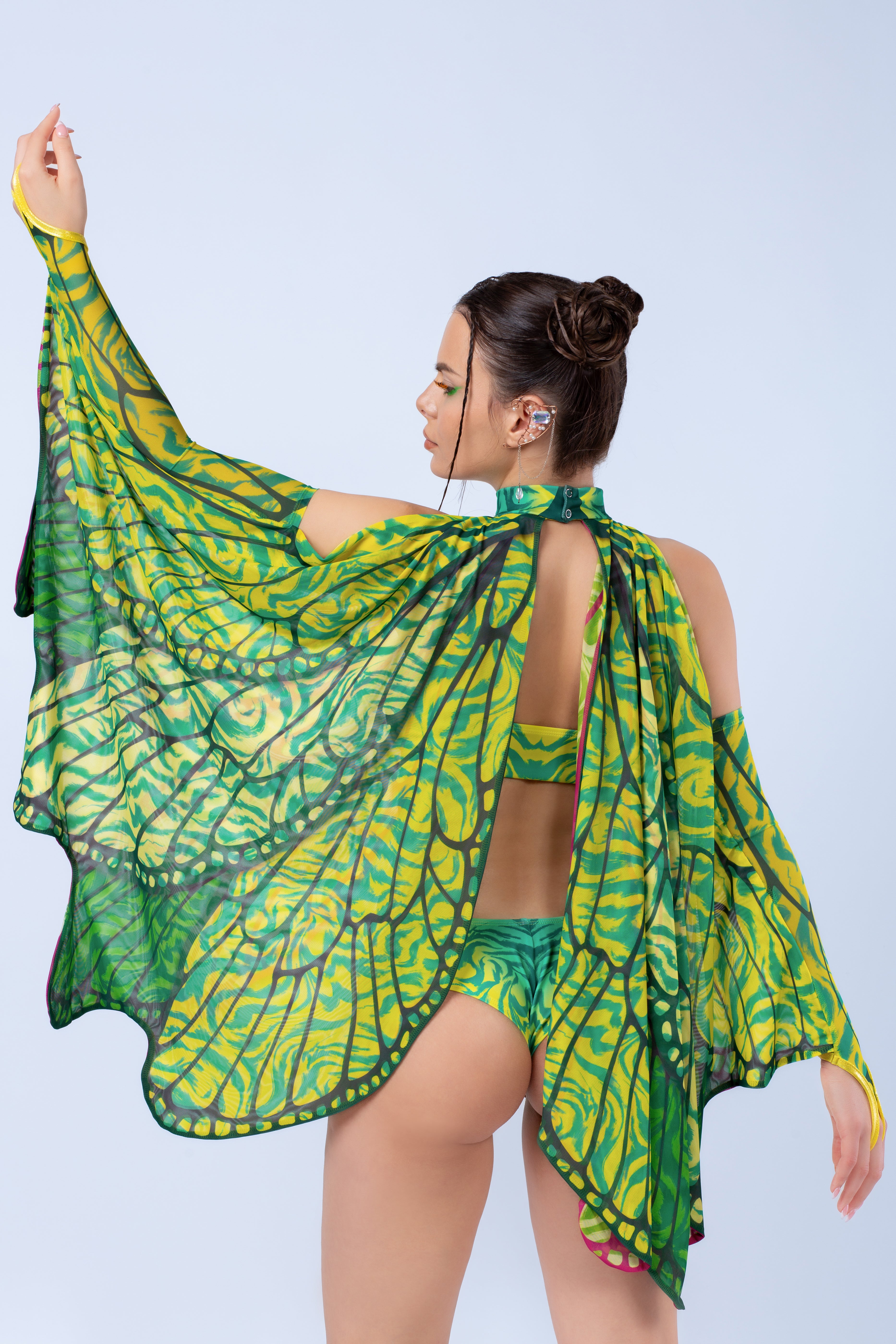 green emerald velvet dress Full Outfit- Crystal Fairy Rave clothes,rave outfits,edc outfits,rave