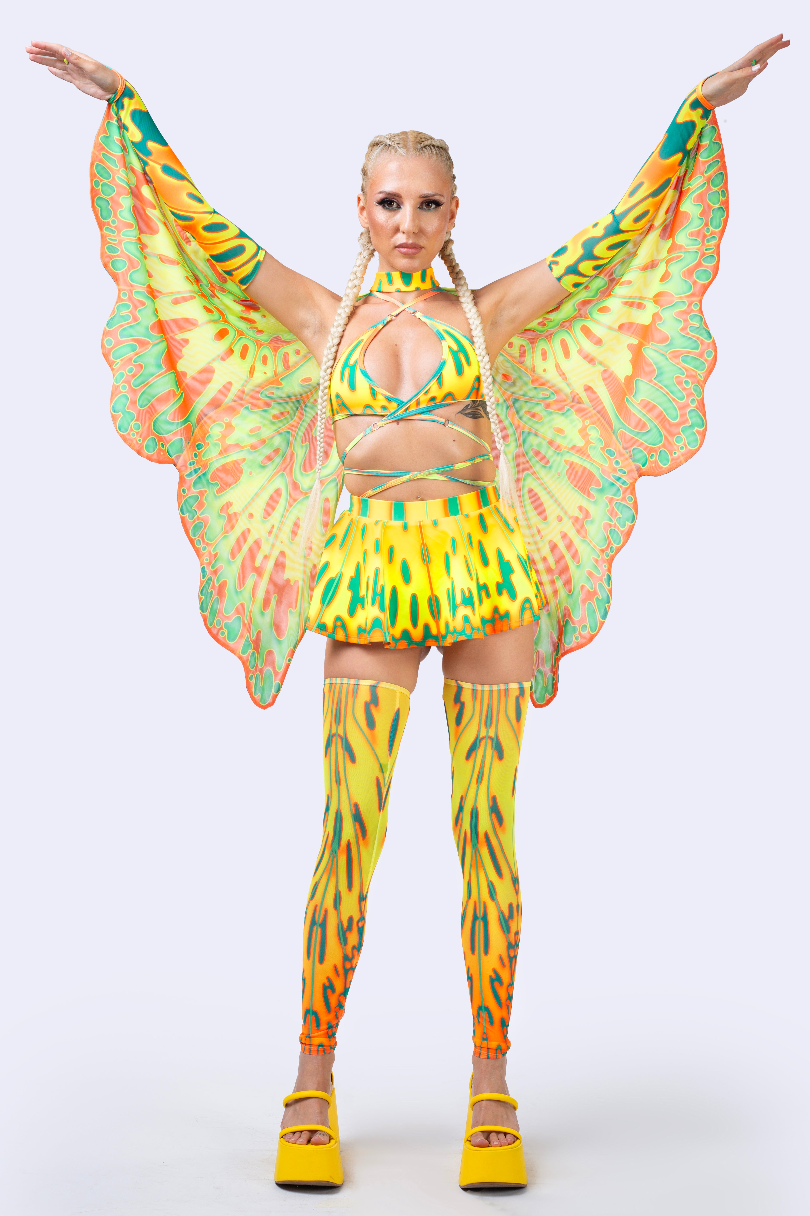 BADINKA Mango On Top Micro Skort Fairy, neon-uv