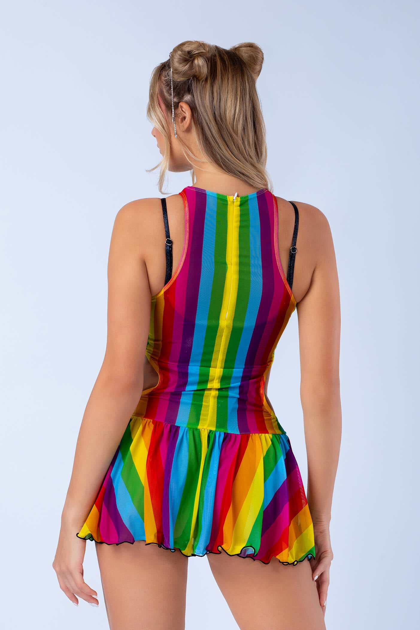 Circus Freak Cutout Mesh Dress + Undersuit