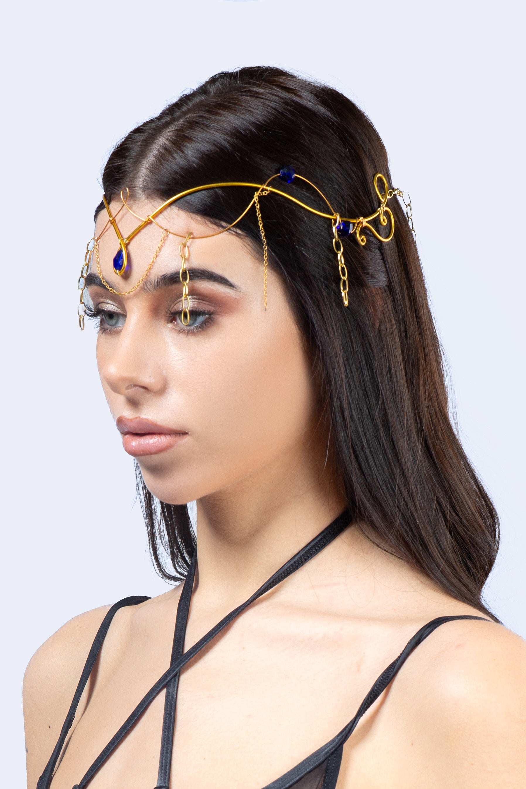 BADINKA Queen Of Egypt Wire Tiara Gold