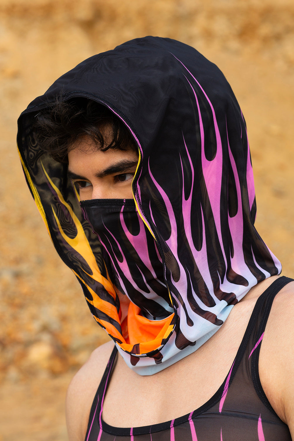 Firestarter Purple Unisex Double Sided Hood