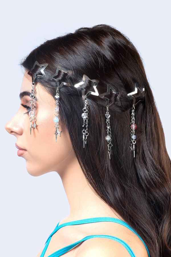 Stardust Charm Hair Clip Set