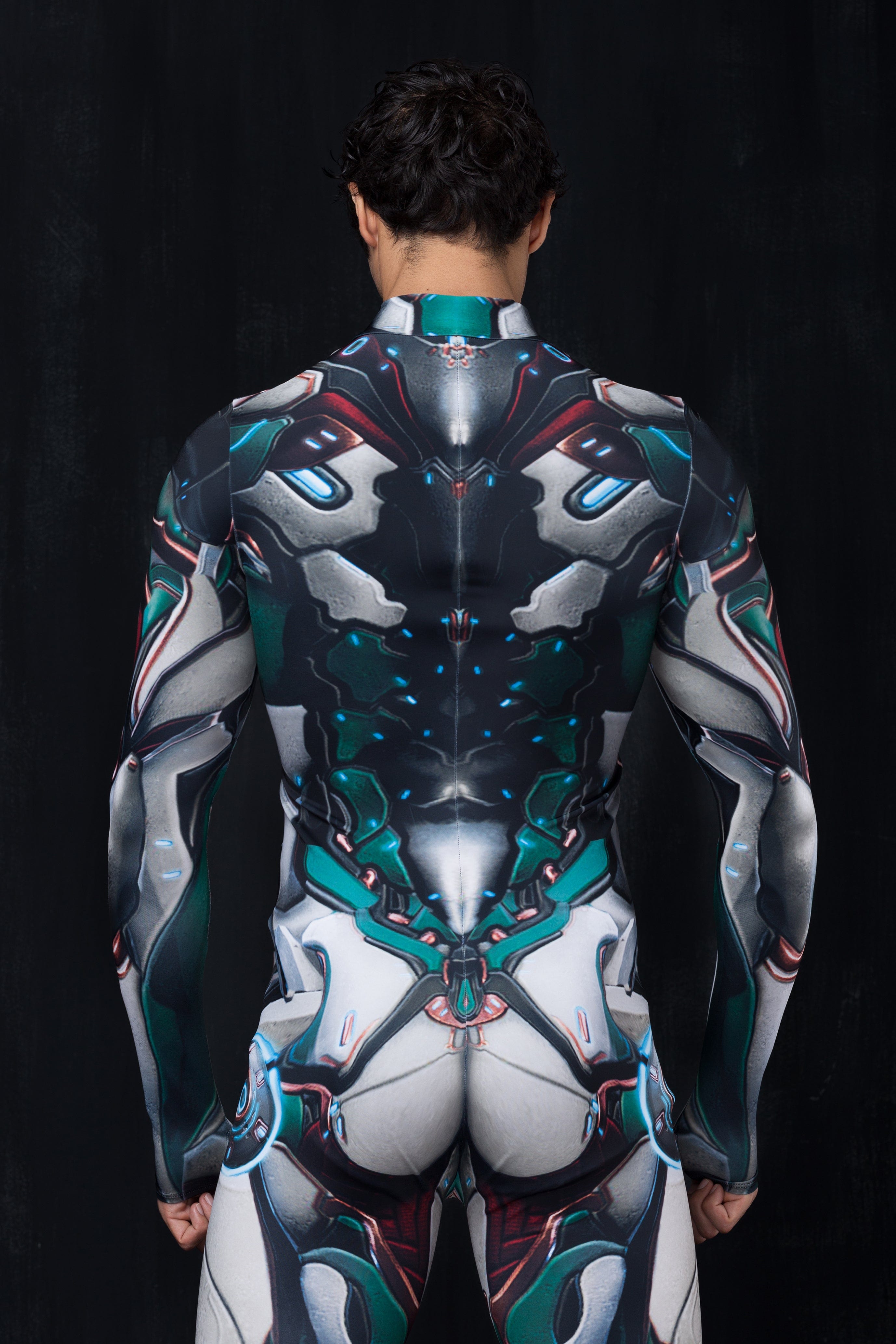 BADINKA Warframe Male Costume White