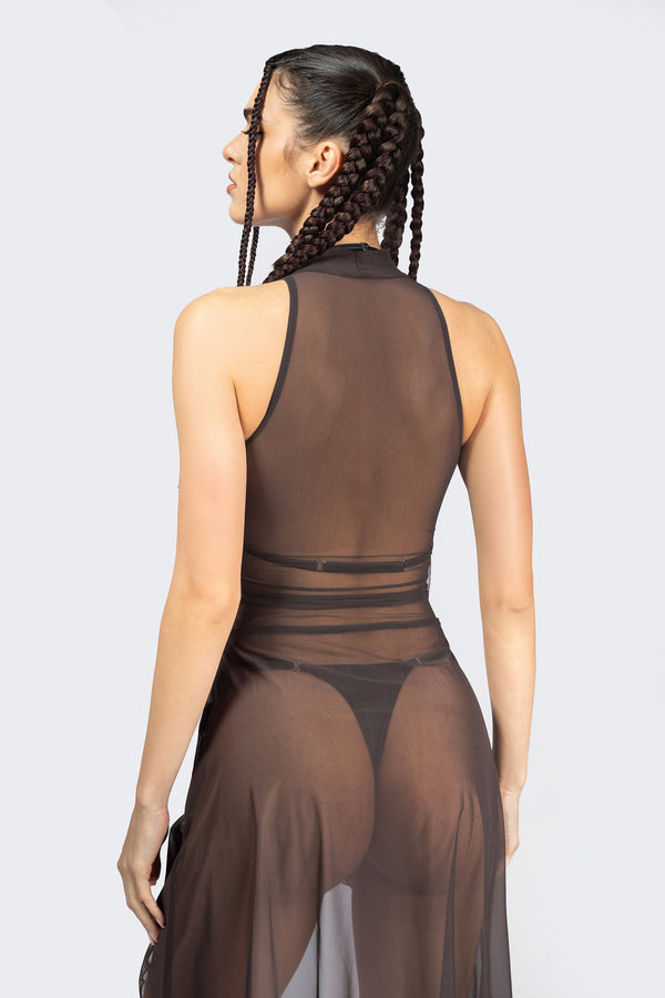 Sweet Afterburn Lace Up Bodice Dress