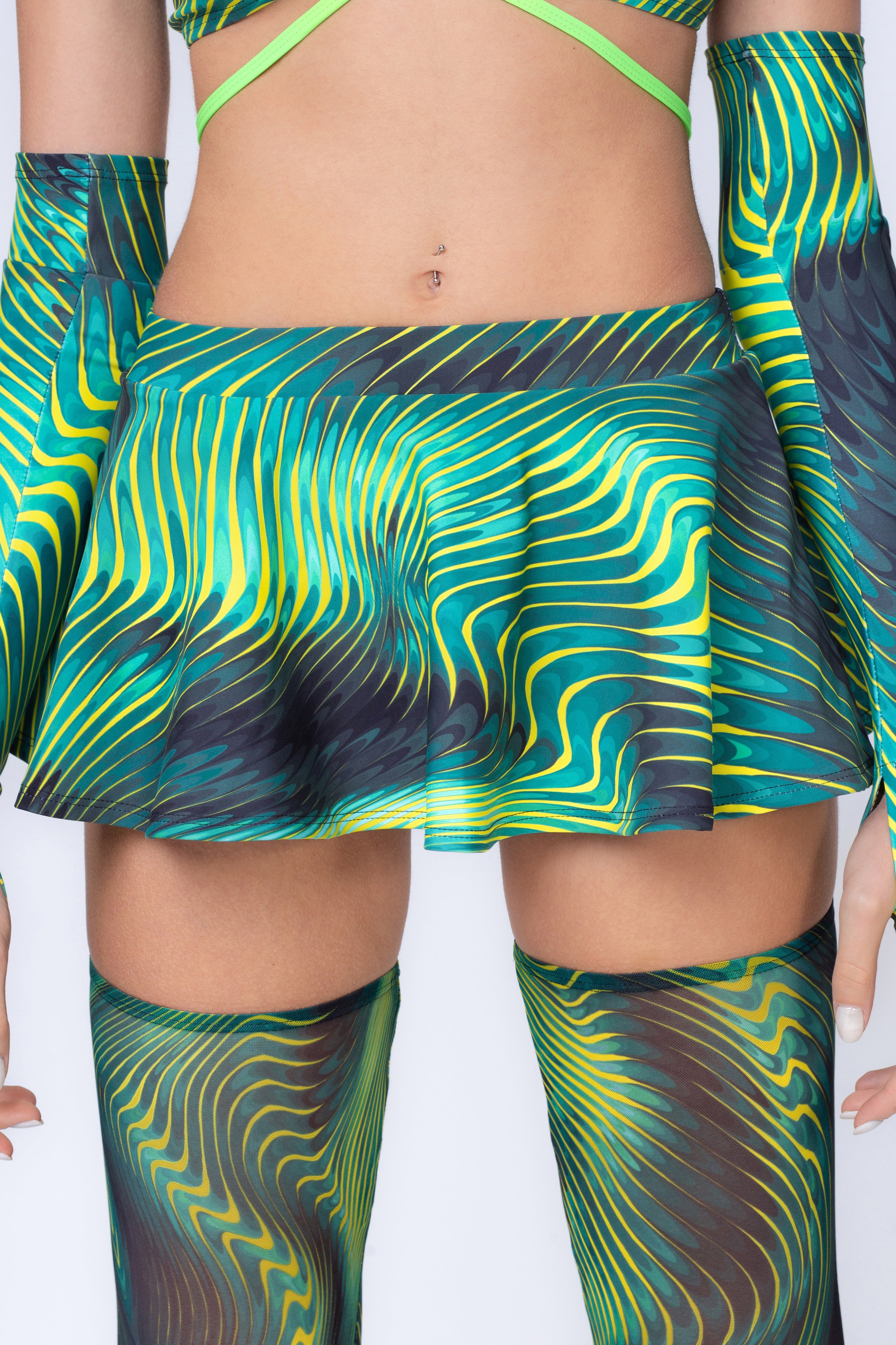 BADINKA Timesink Micro Skort Green