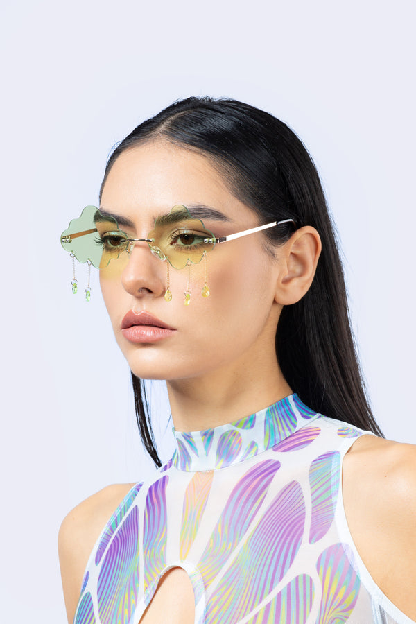 Cloudy Day Green Glasses