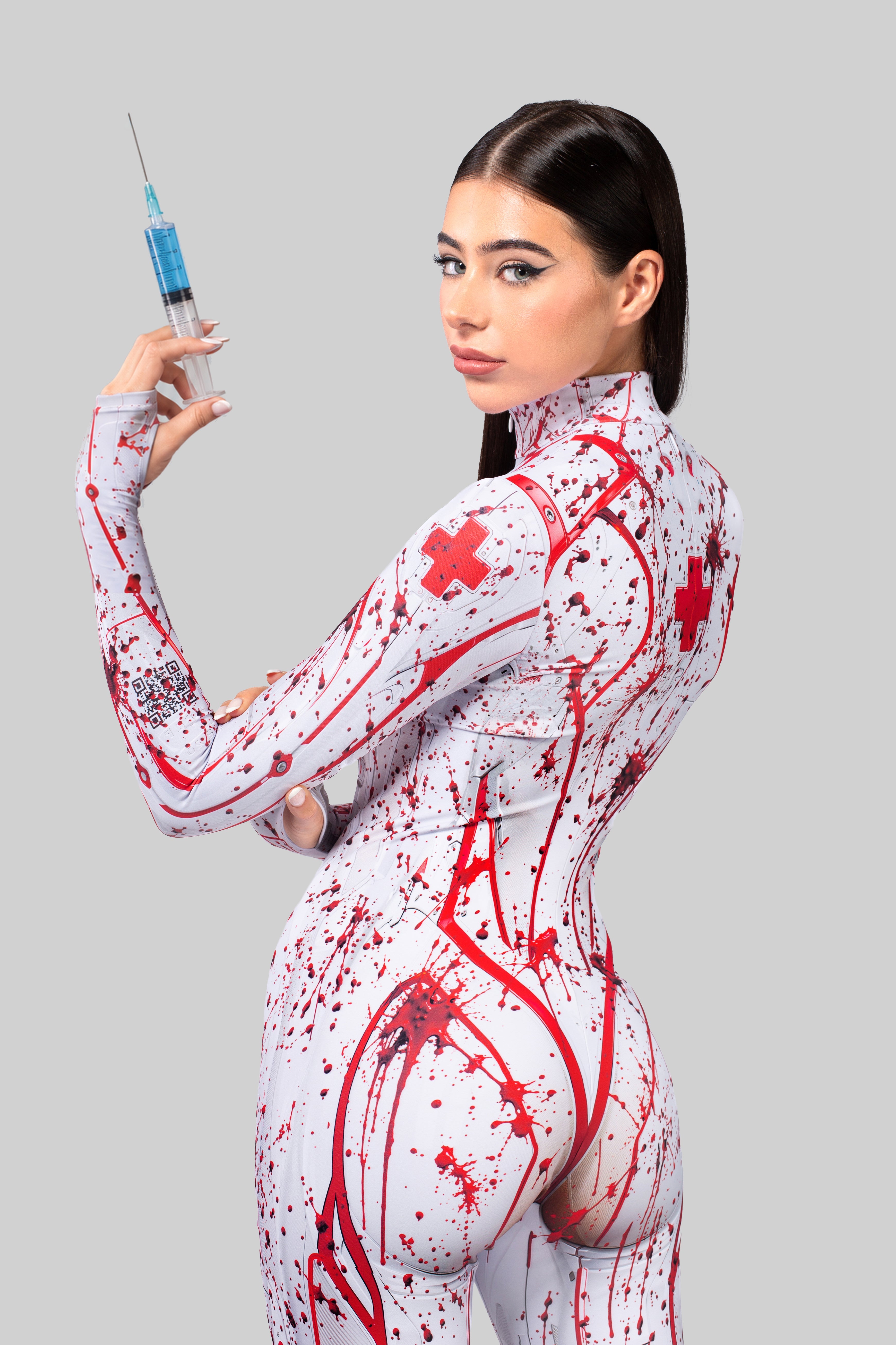 BADINKA Malpractice Costume Red, white