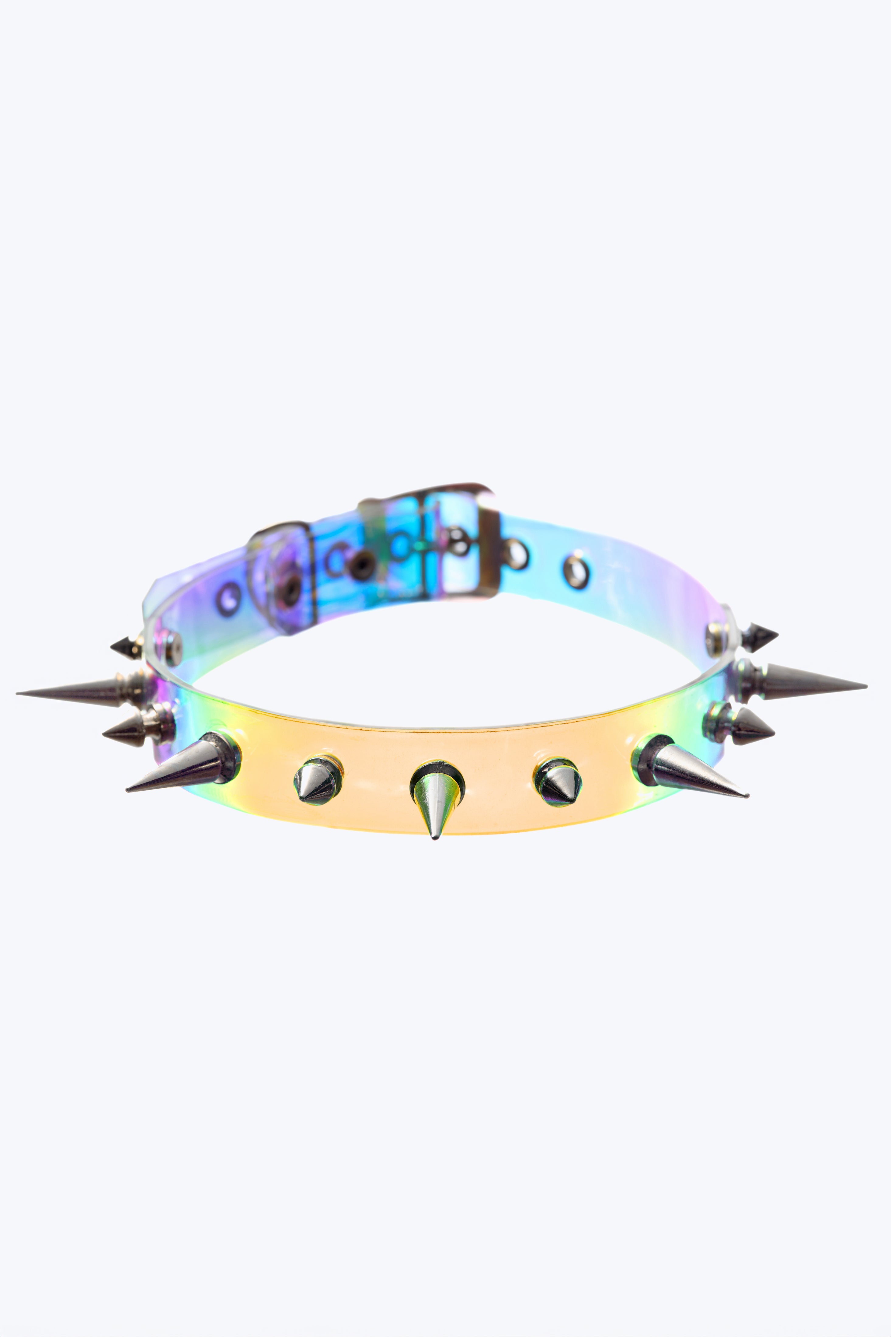 Clear Holo Spiky Choker