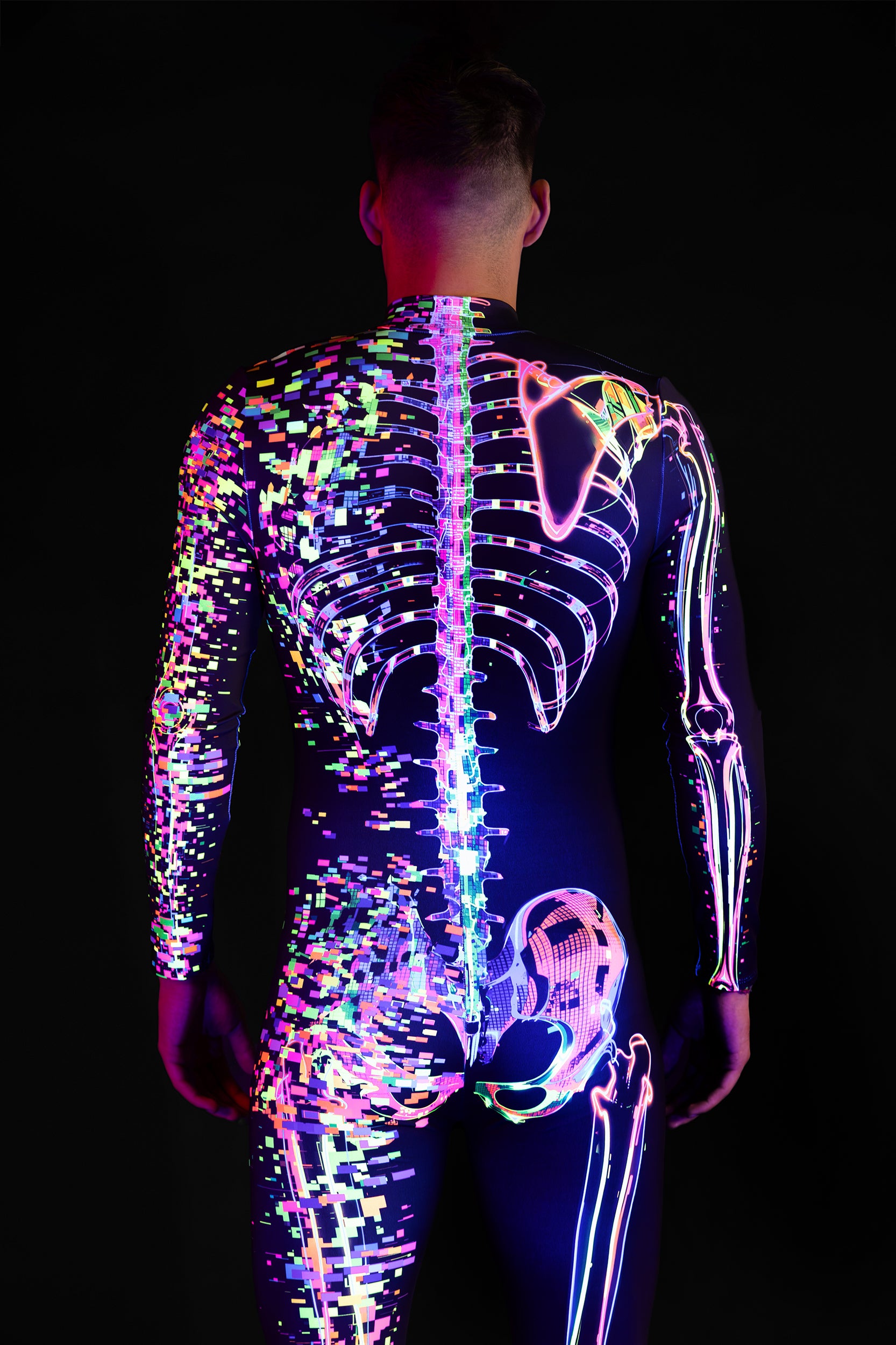 BADINKA Dead Pixel Male Costume Black