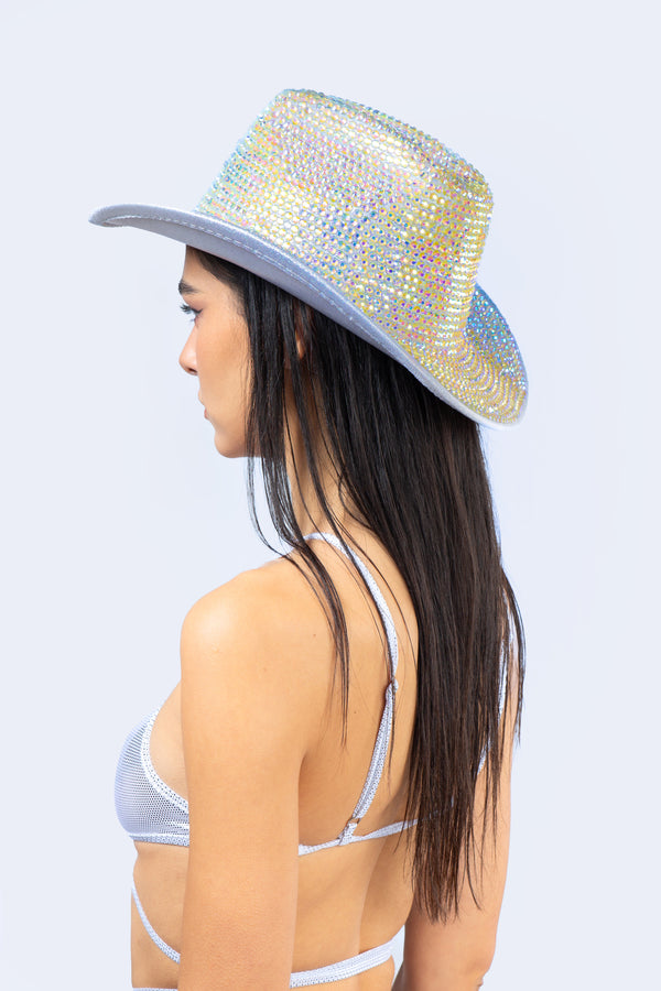 Howdy White Bedazzeled Cowboy Hat