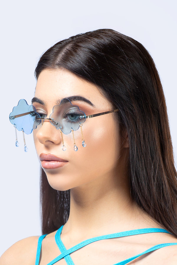 Cloudy Day Blue Glasses