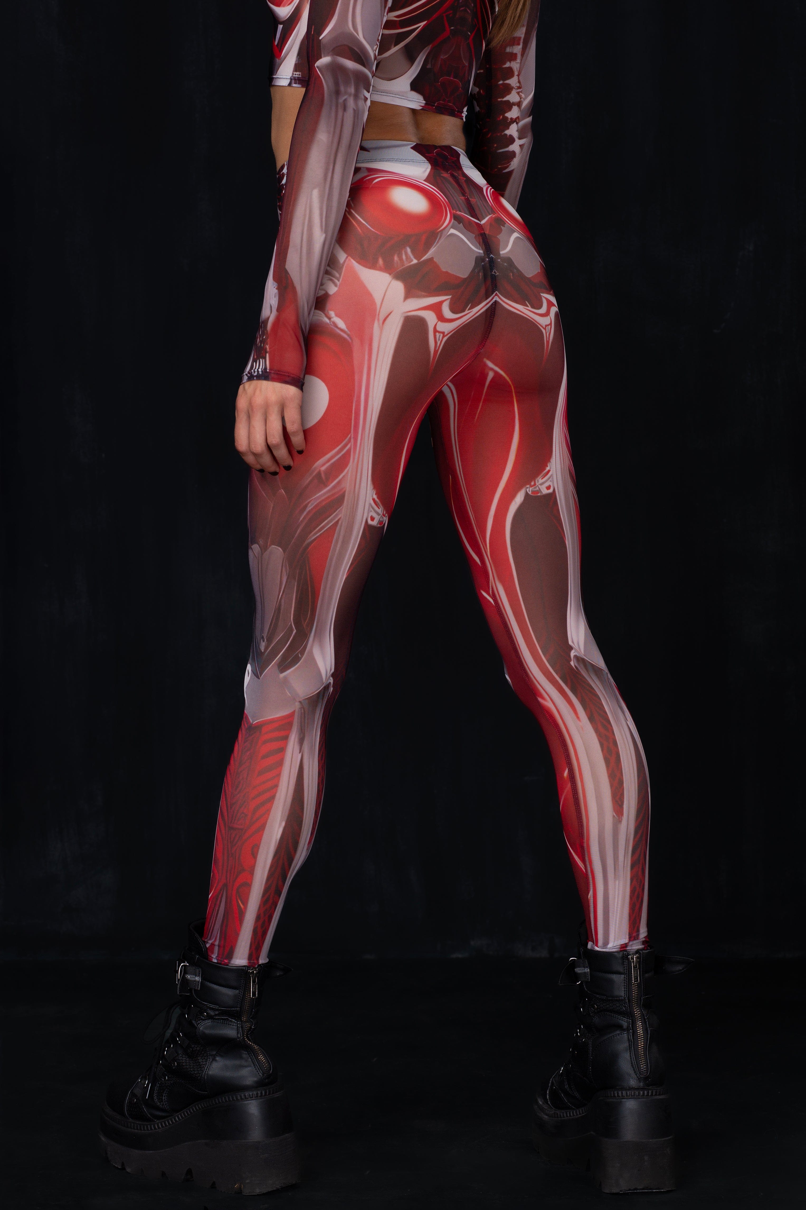 Crimson Skeleton Mesh Set - BADINKA