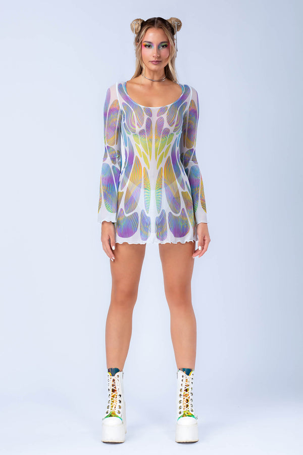 Myriad Mesh Mini Kleid
