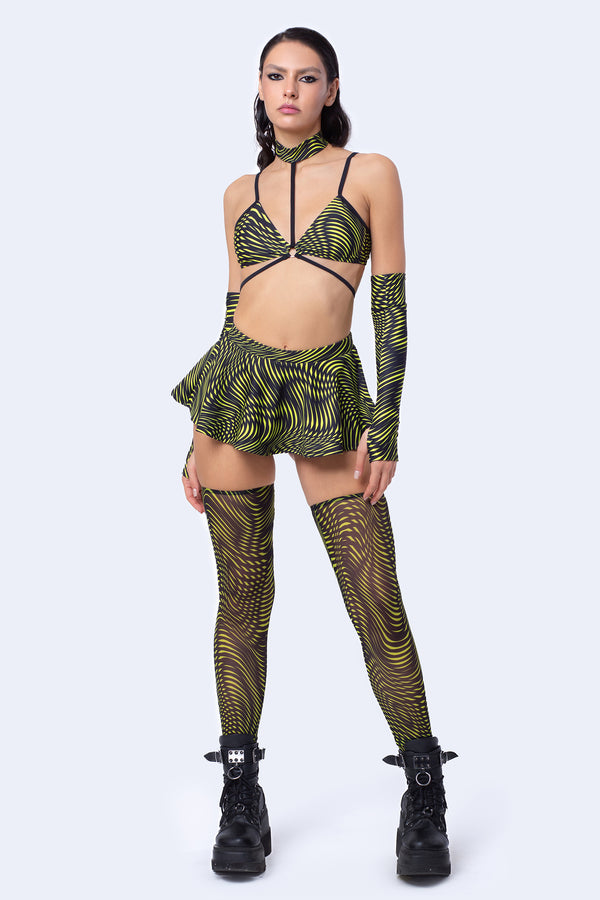 The Other Side Strappy Triangle Top