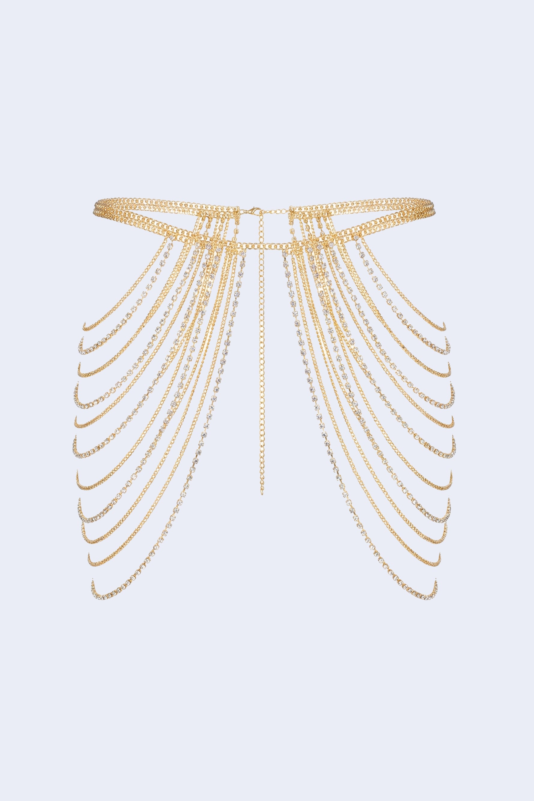 BADINKA Desert Dreams Gold Draped Rhinestone Belt Gold