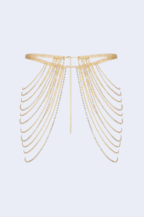 Desert Dreams Gold Draped Rhinestone Belt