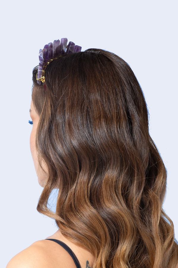 Regal Rainbow Natural Stone Crown