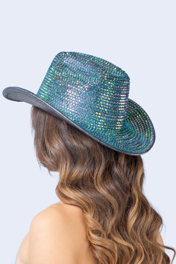 Howdy Blue Bedazzeled Cowboy Hat