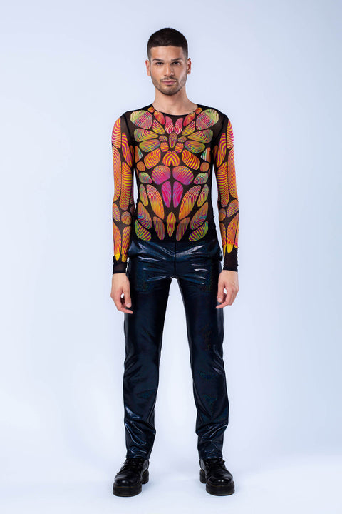 Trypophobia Male Mesh Top