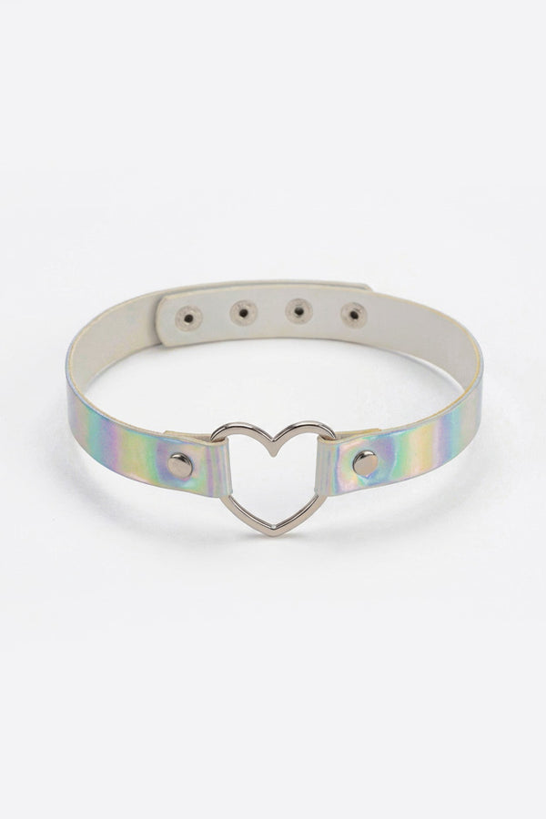 Heartbreaker Silver Holo Choker