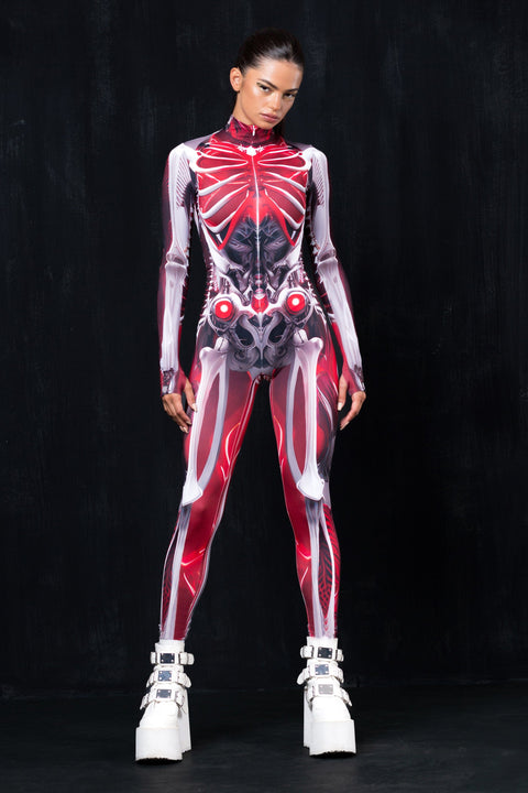 Crimson Skeleton Costume
