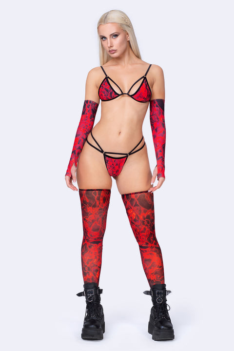 Strange Brew Strappy Bikini Bottoms