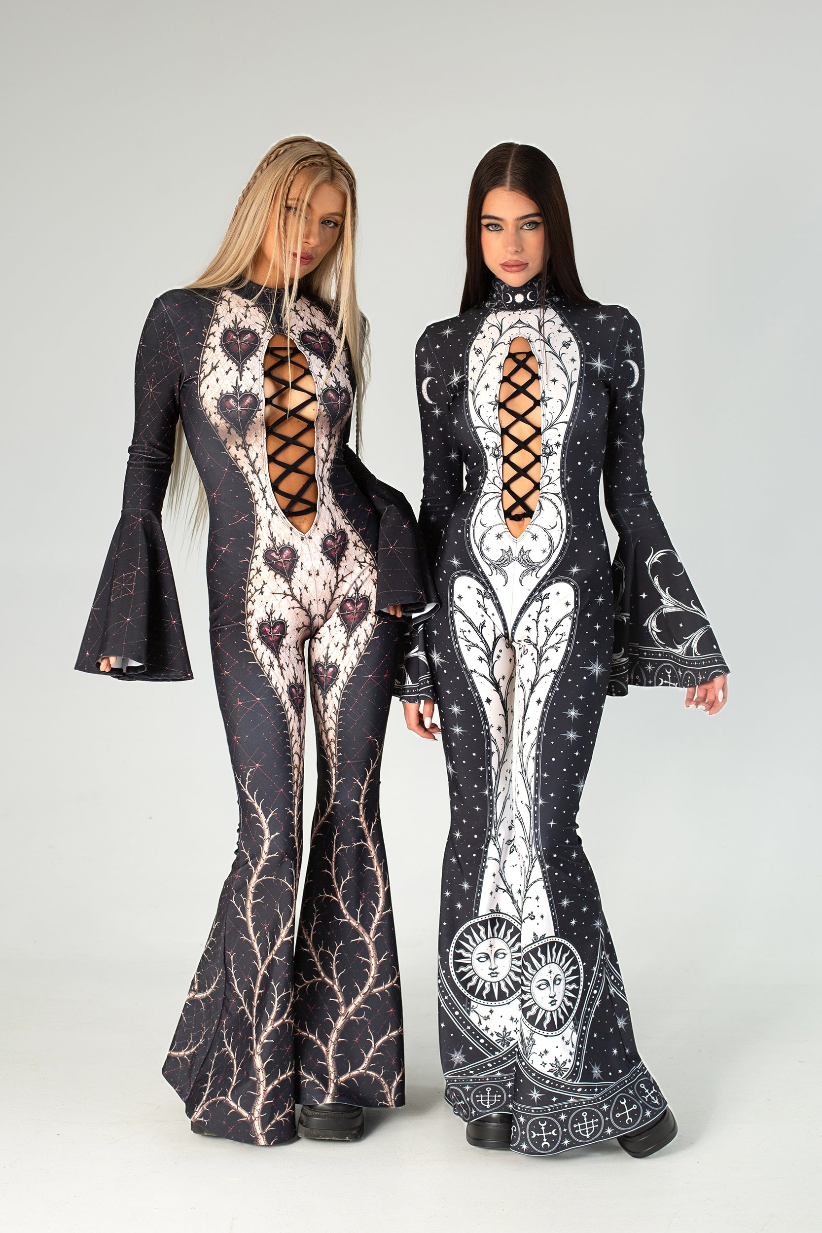 BADINKA Under a Spell	Laced Up Catsuit Cut-out, lace-up