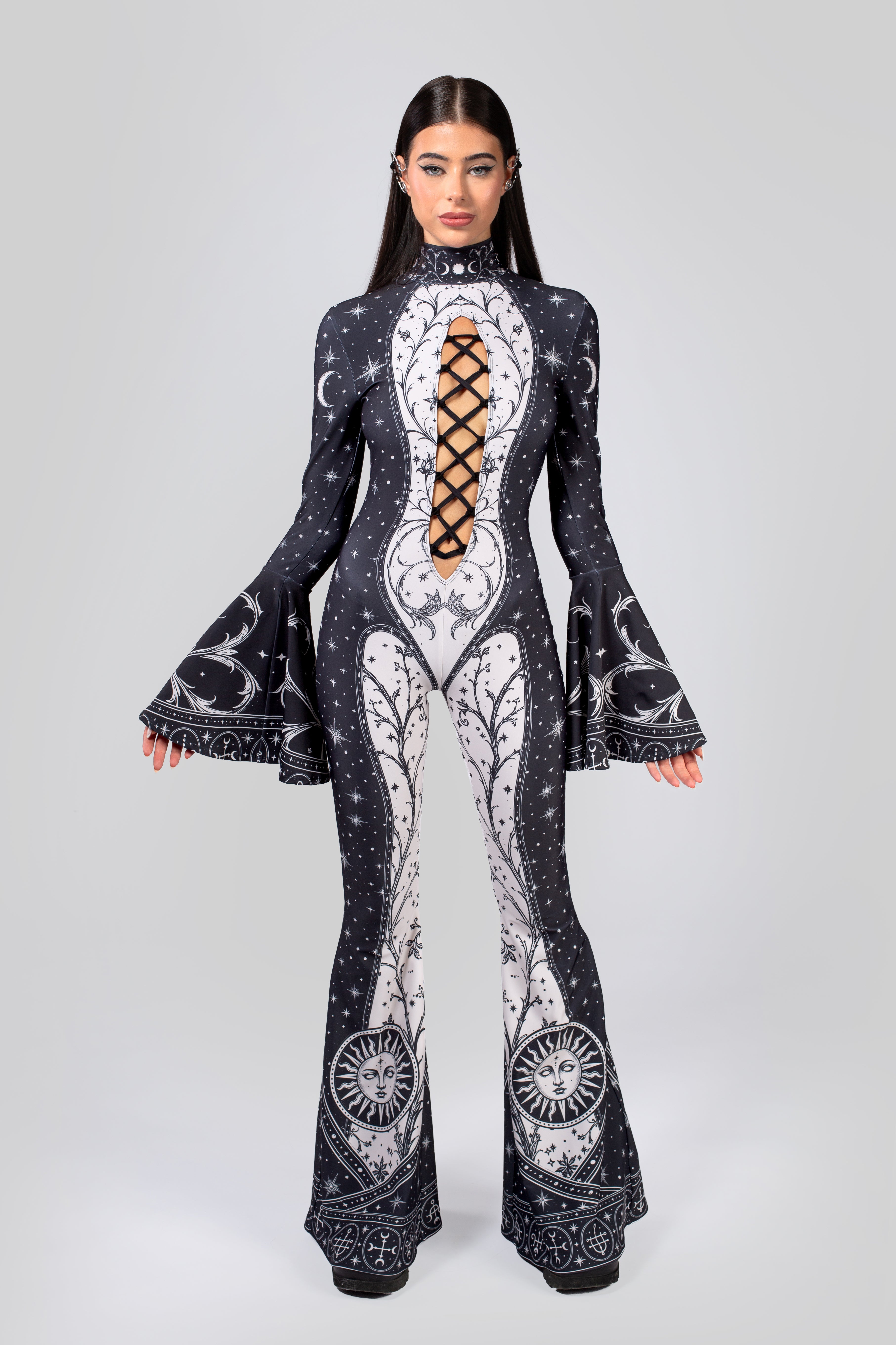 BADINKA Under a Spell	Laced Up Catsuit Halloween
