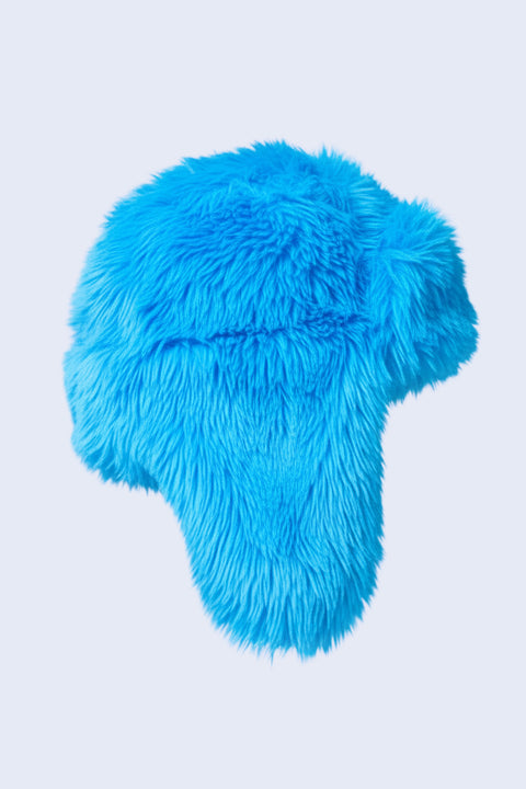 Blue Bunny Season Faux Fur Hat