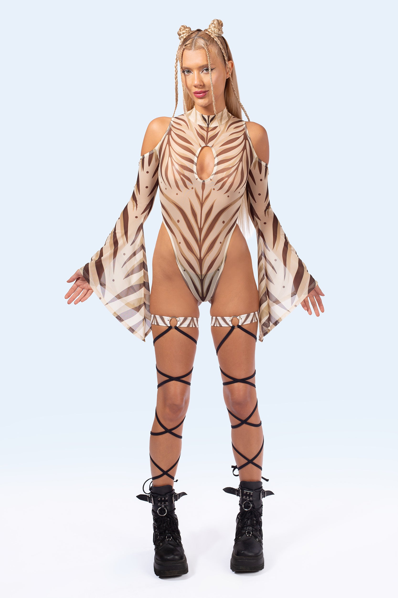 BADINKA Women C[Burning Man 2026] Sirocco Flared Sleeve Bodysuit