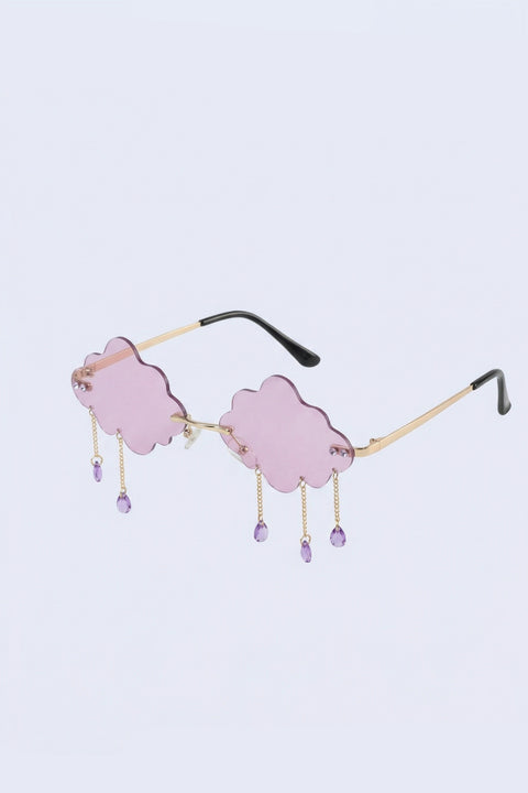 Cloudy Day Purple Glasses