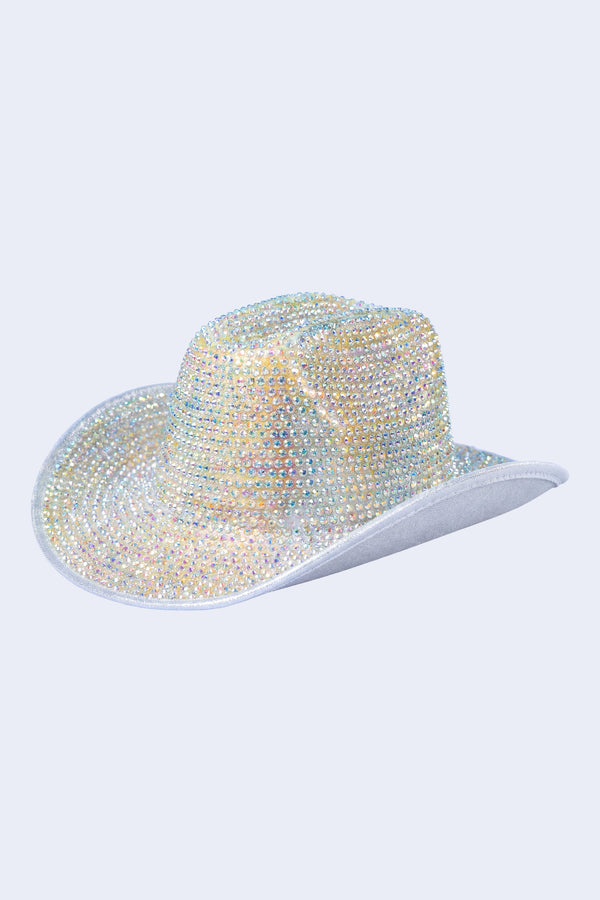 Howdy White Bedazzeled Cowboy Hat