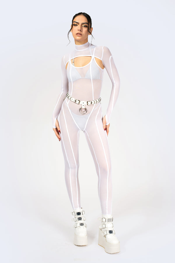 After Dawn 2-Piece Mesh Catsuit