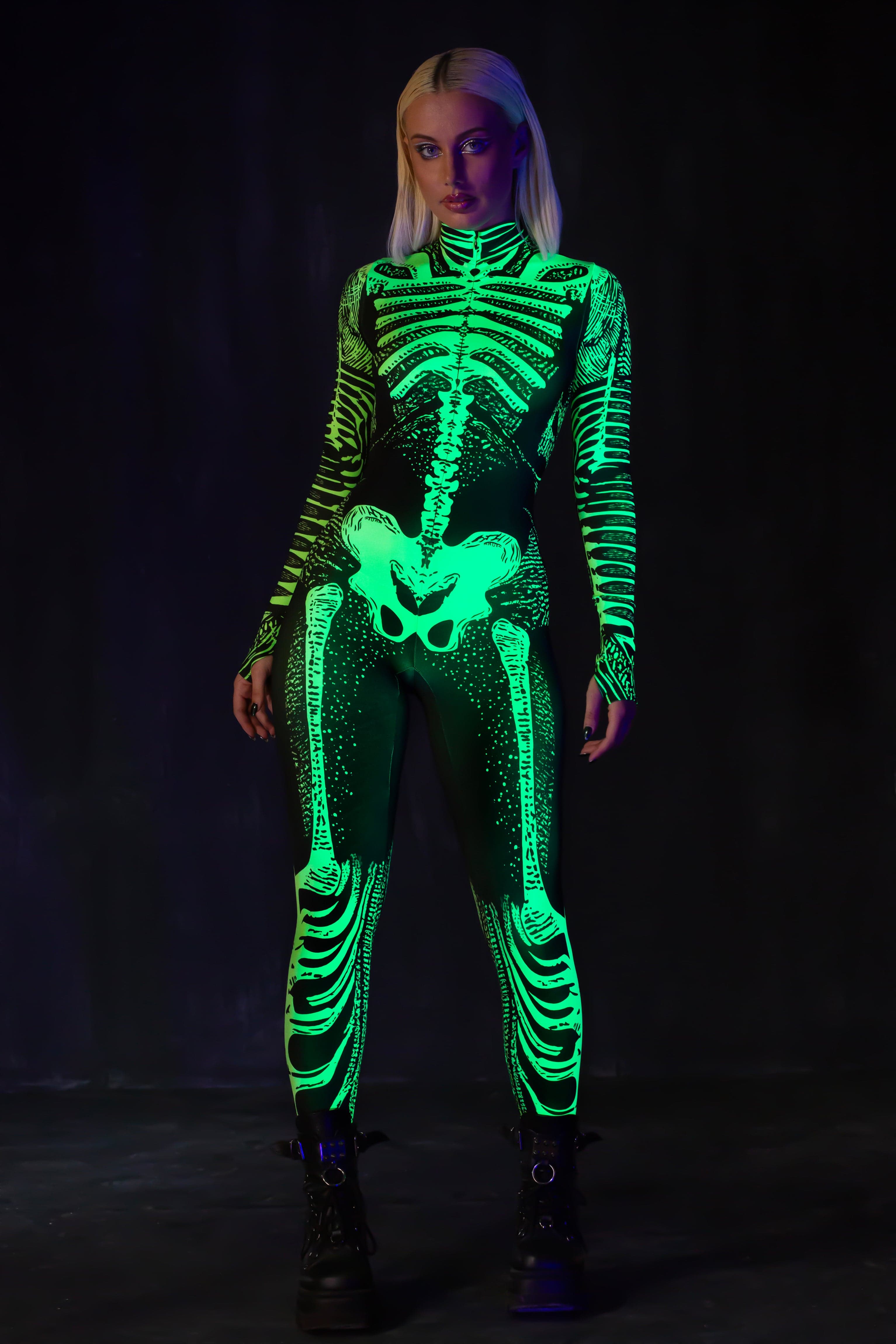 BADINKA Inhuman Green Costume Neon