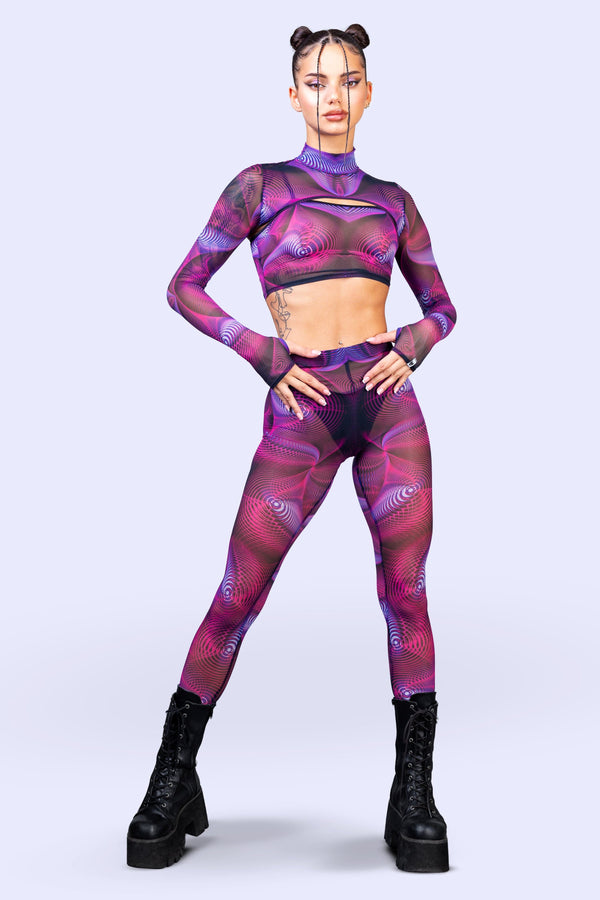 Fluctuation Mesh 2-teiliger Shrug-Top
