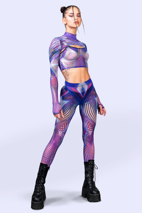 Fata Morgana Mesh 2 Piece Shrug Top
