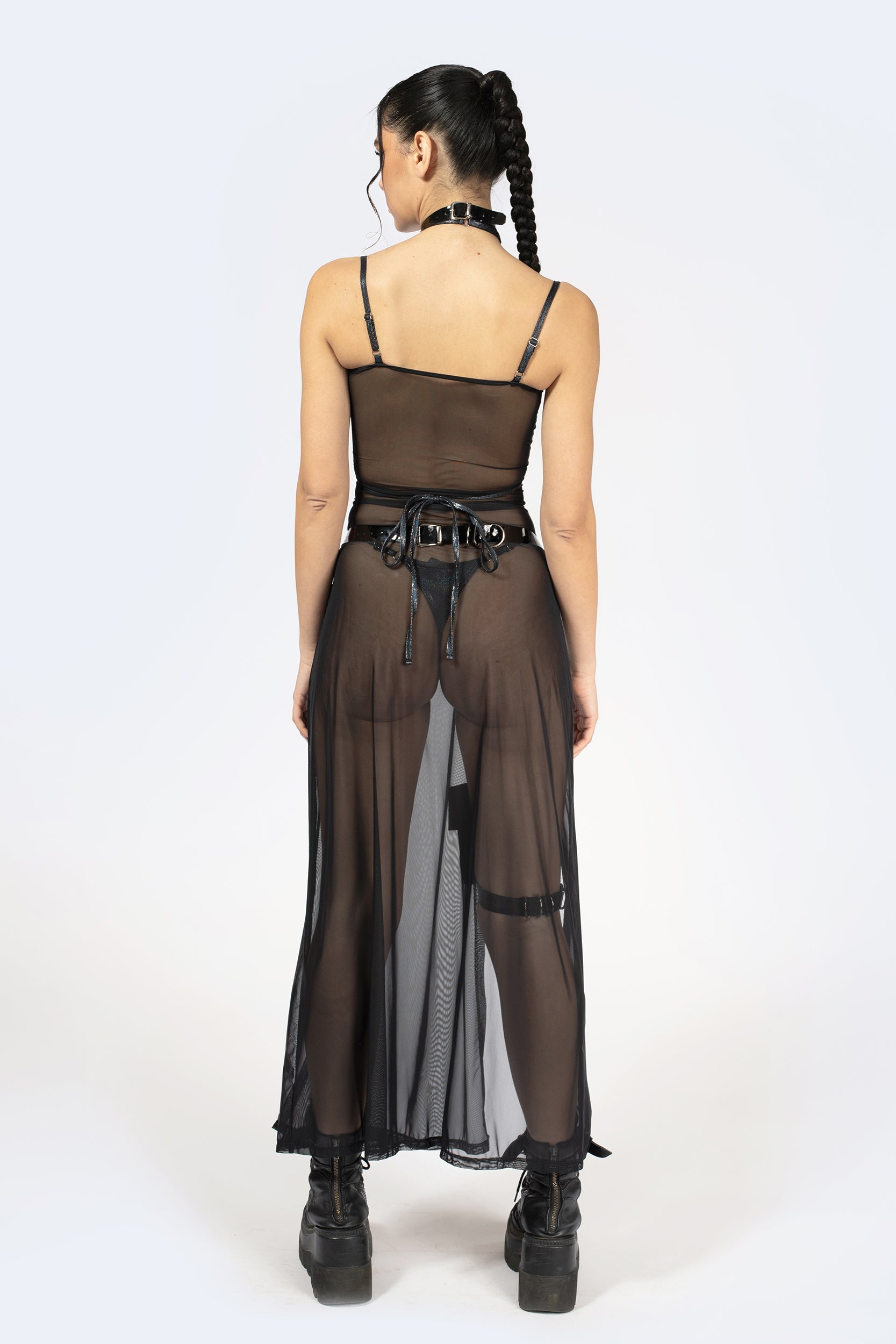 Dreamstate Lace Up Slit Dress - BADINKA Dreamstate Lace Up Slit Dress - BADINKA