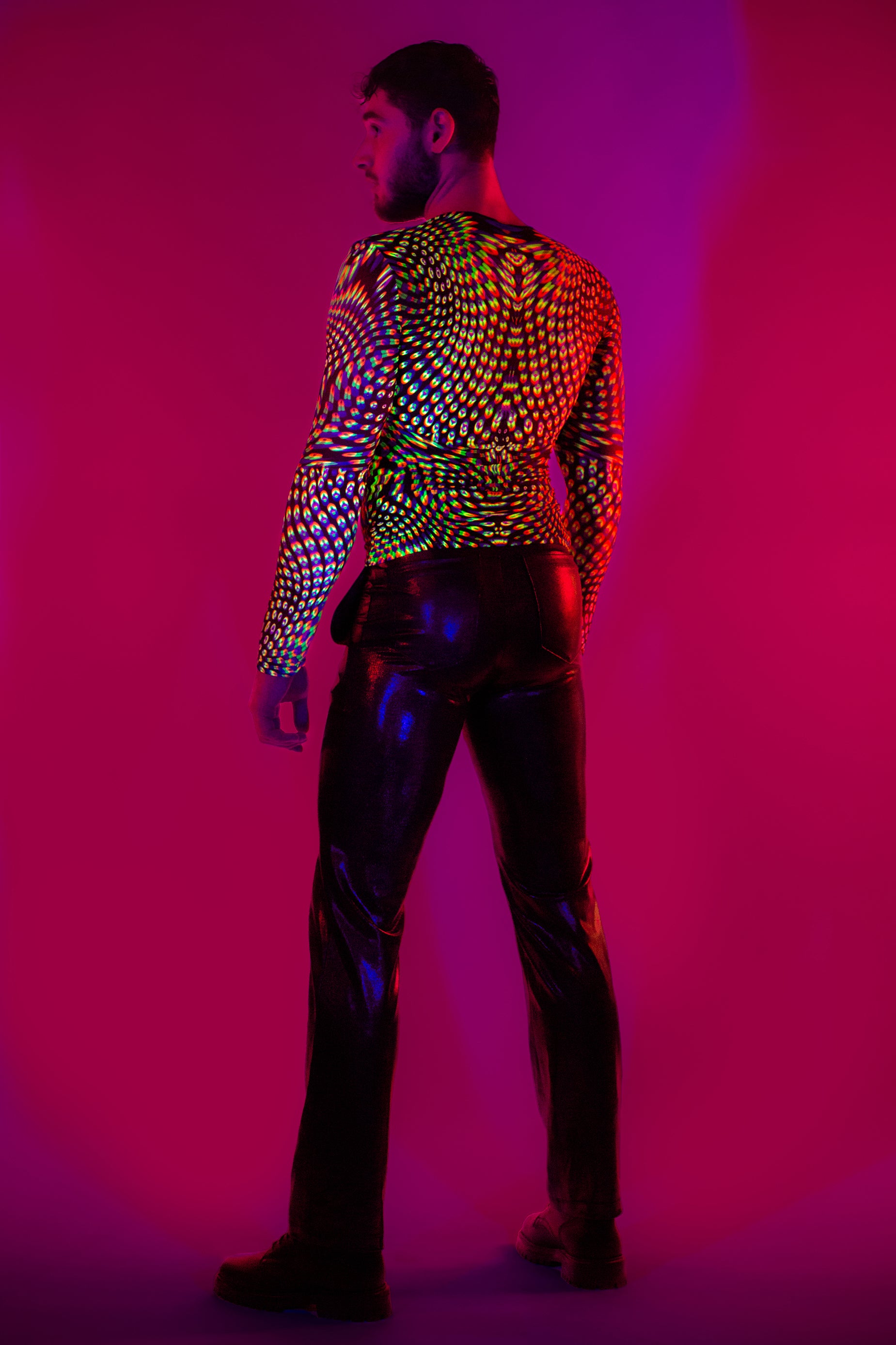 Neon Pulsar Male Mesh Top - BADINKA