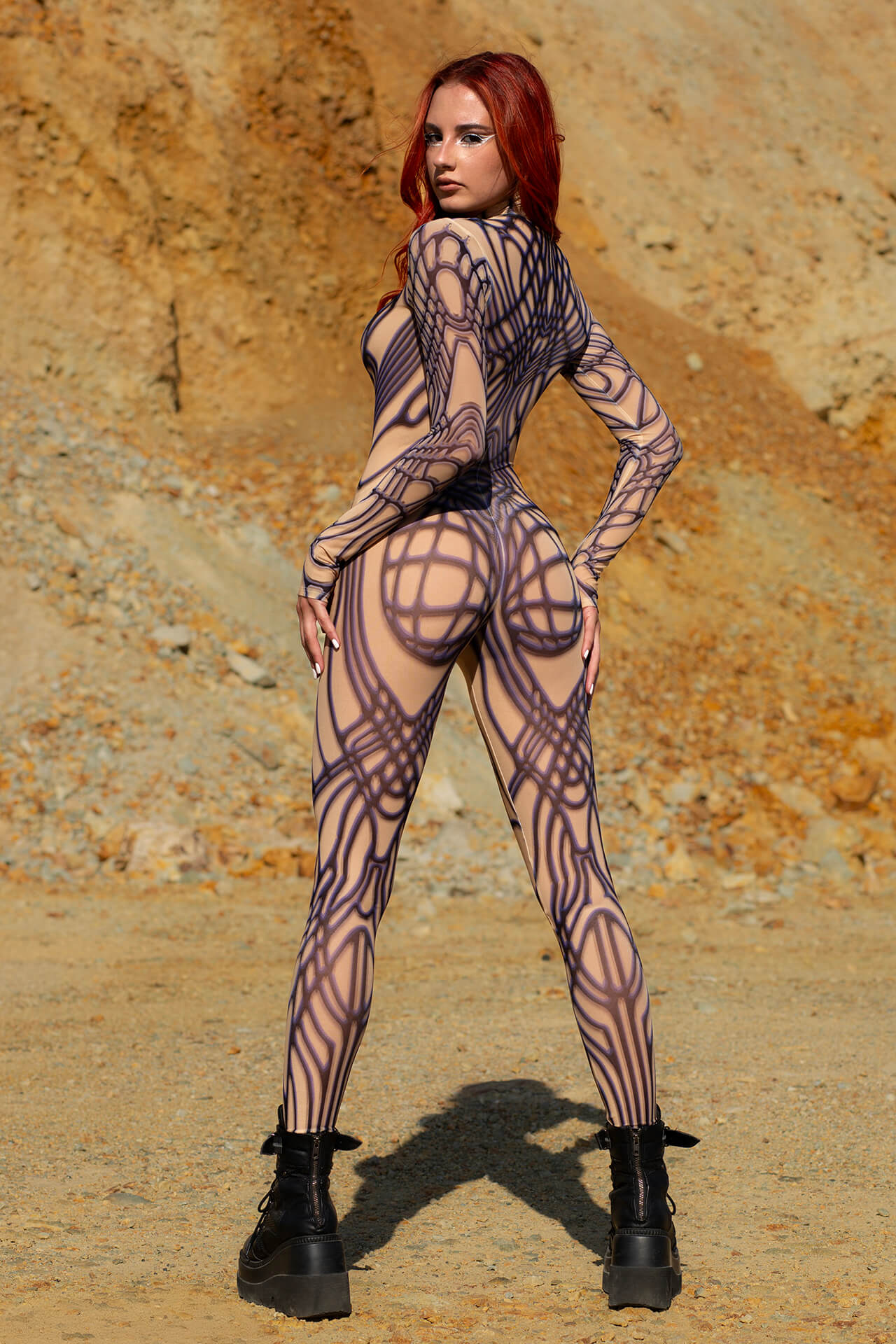 BADINKA Sapphire Bone Mesh Costume Mesh