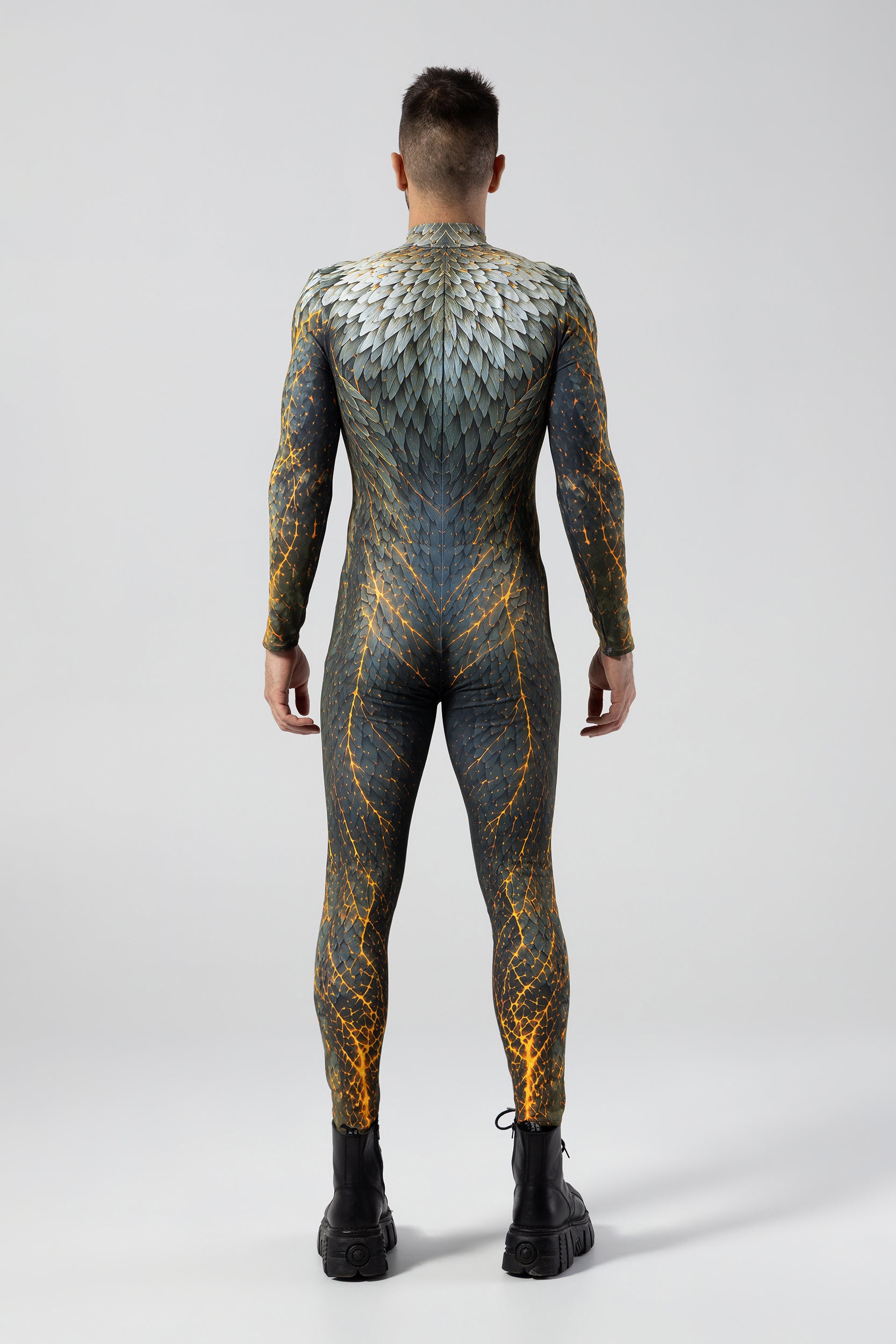 BADINKA Ash Born Male Costume Neon, spandex