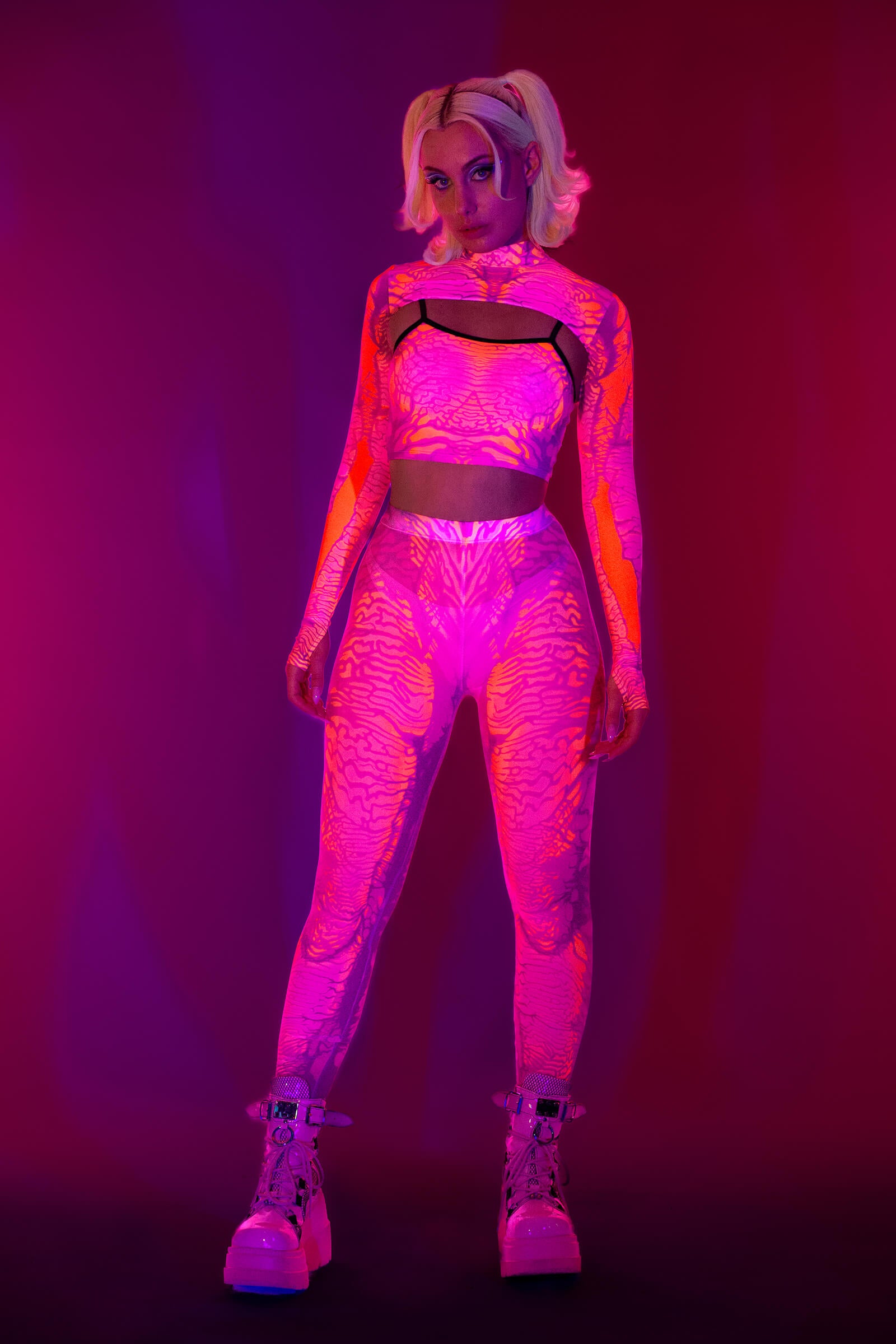 In The Flesh Mesh 2 Piece Shrug - BADINKA