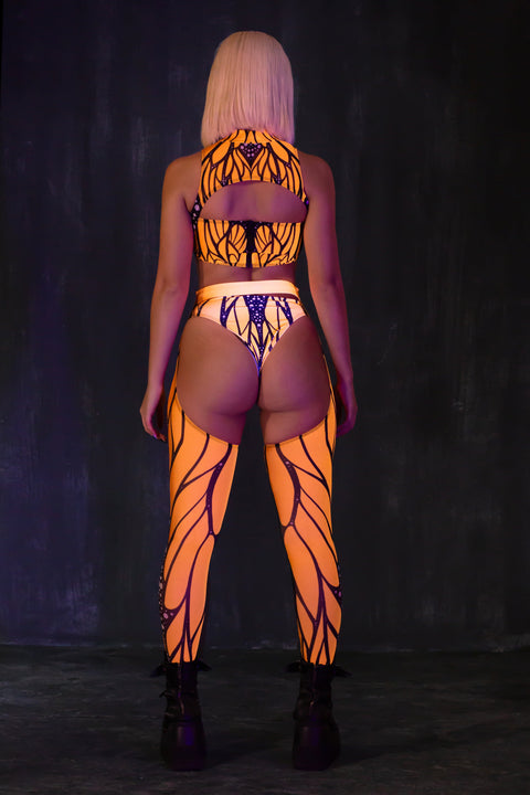 Fluttering Dreams Mesh Chaps Set