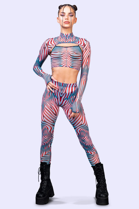 Iris Mesh 2-teiliges Shrug-Set