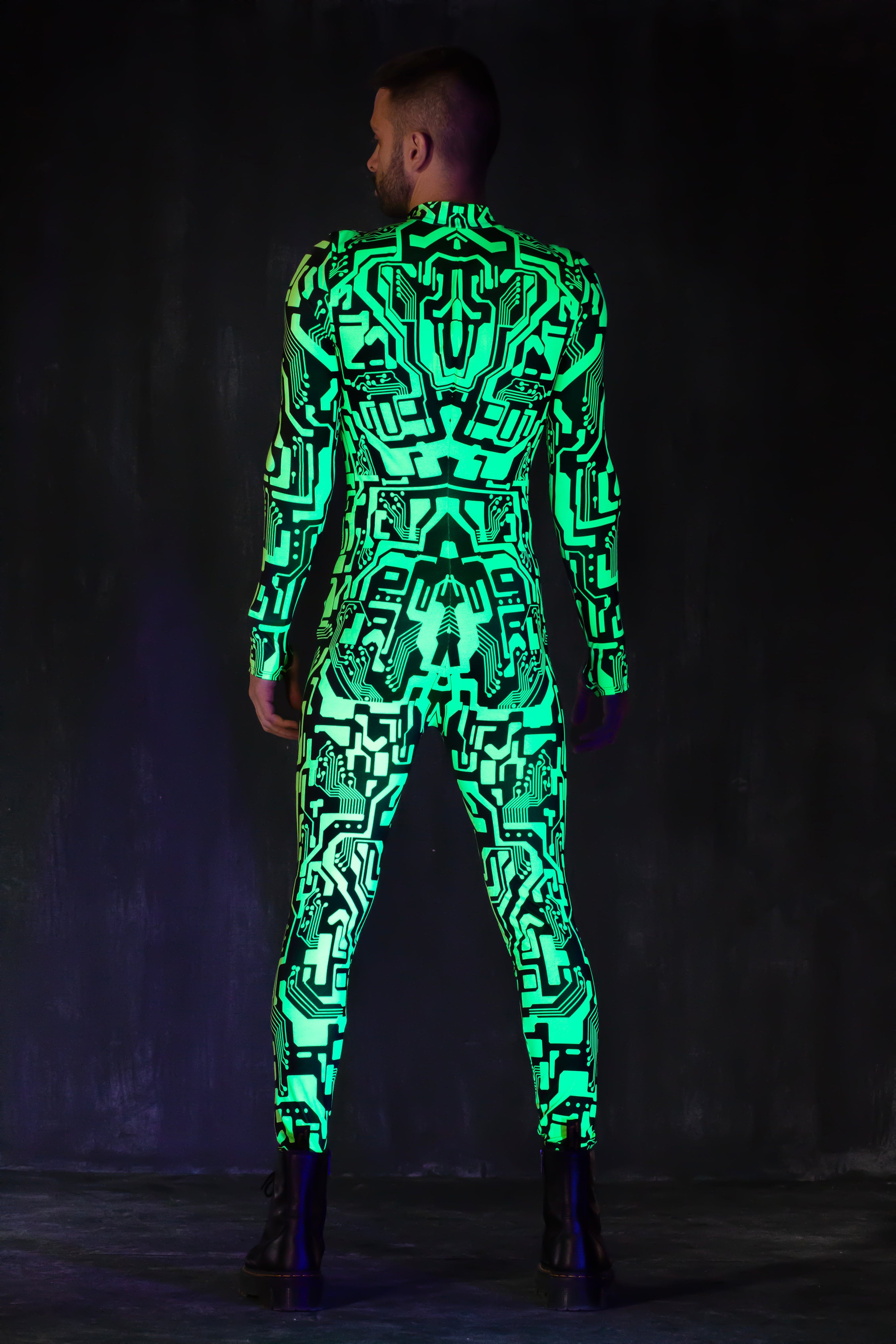 Circuit Flow Green Male Costume