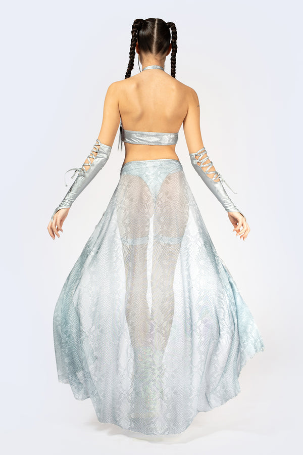 Hard To Get Lace Up Top and Shorts With Train Set