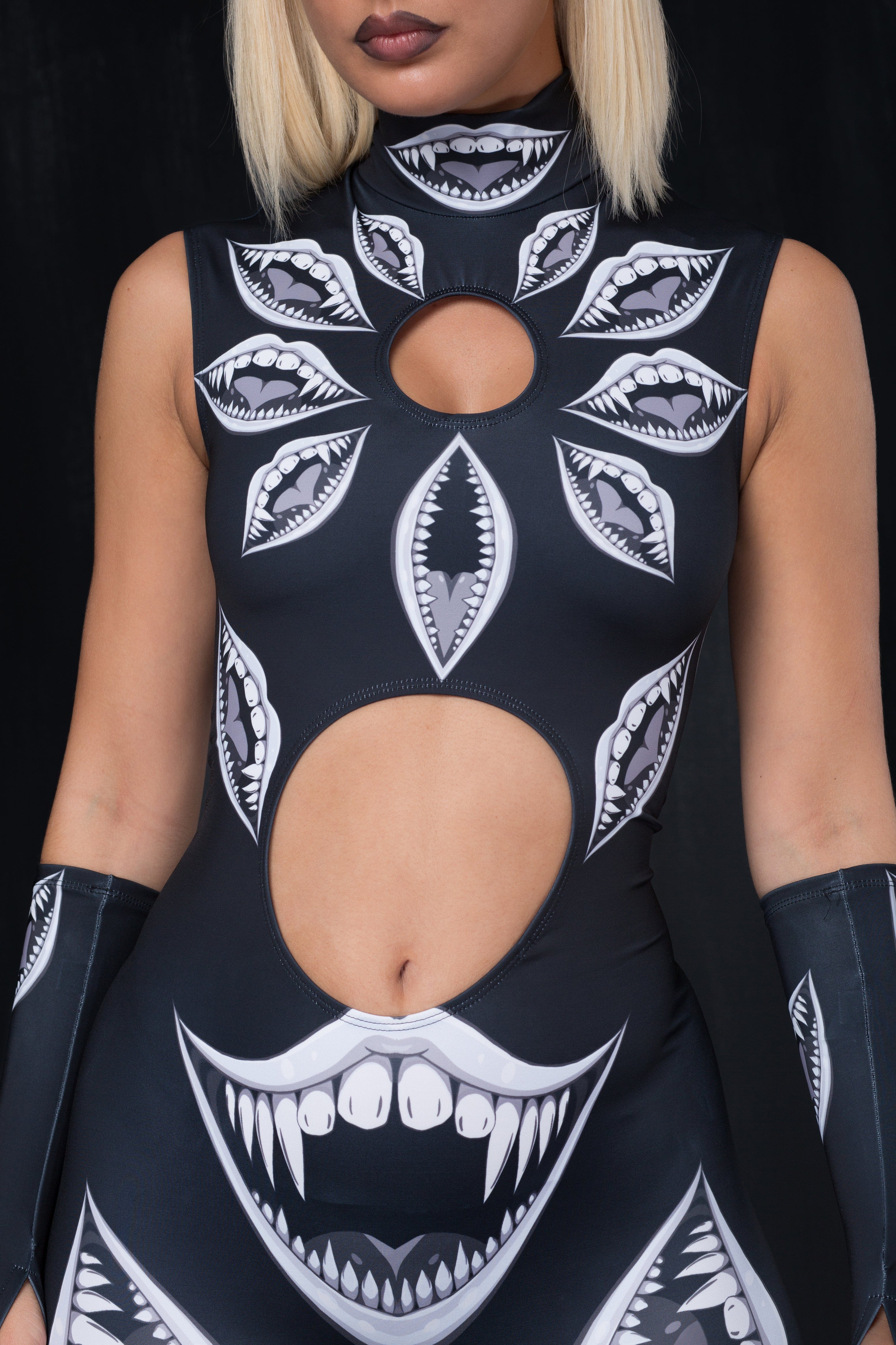 Sinister Smiles Keyhole Catsuit