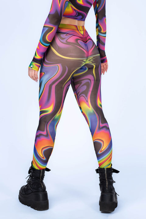 Space Fuel Mesh Leggings