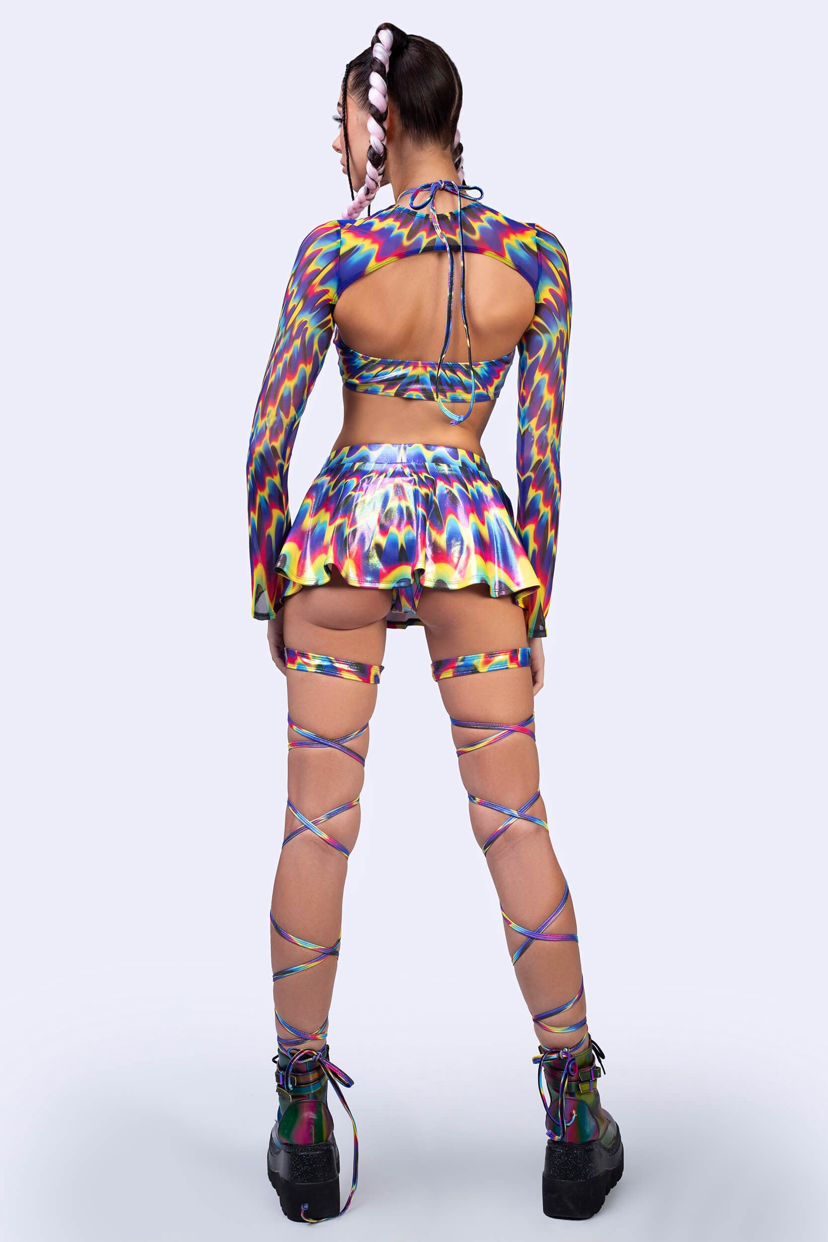 BADINKA Binary Bloom Mini Skort Skort